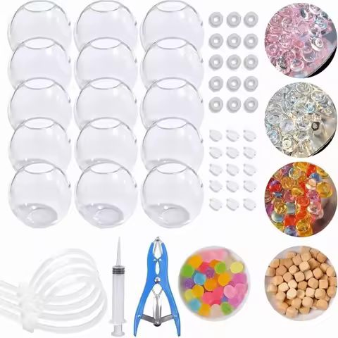 TPR DIY Ball Shell Kit Round Refillable DIY Stress Ball Making Kit Soft Tear Resistant Stress Ball K