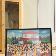 Brainteaser Frame 70x50cm & 75x50cm Large Picture Frame Wall Hanging Black Woodgrain Perfect for Dis