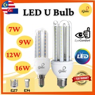 【High Quality】LED E27/E14 3U 4U Bulb 7W/9W/12W/16W *1 Year Warranty* 3U TUBE 4U TUBE Saving Bulb