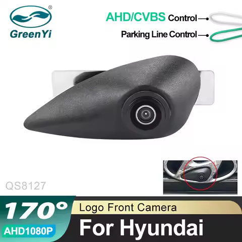 Car Logo Camera for Hyundai Elantra Verna Accent IX35 Santa Fe I20 I30 I40 H1 Tucson Vehicle Emblem 