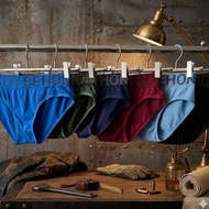 Qican BCD Cotton brief,6/12 pcs random assorted color brief,Breathable brief for men, Men's underwea