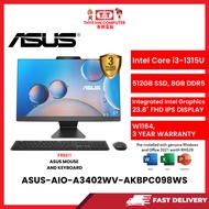 ASUS-AIO-A3402WV-AKBPC098WS-BLK-INTELCOREI3-1315U,8GBR5,512GBSSD,INTEL,23.8"FHD,W1164,3YRS,H&S
