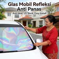 145x80cm Laser Reflection Car Windshield Heat Resistant Umbrella