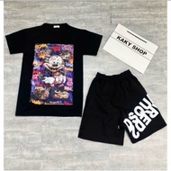 Dsquared2 men's shorts set with SUPER BEAUTIFUL Micky print, unisex dsq2 street boy shirt 2025.