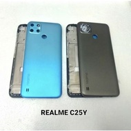 Housing Casing Kesing Full Set Realme C25Y | BackDoor Back Cover + LCD Frame C25Y