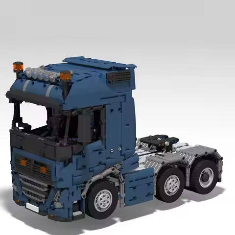 2202PCS MOC RC 1:17 scale Volvo FH16 6x4 city Container Truck Trailer model DIY creative ideas Techn