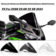 For Kawasaki ZX6R 2024 Motorcycle Windshield Windscreen Double Bubble ZX 6R ZX-6R