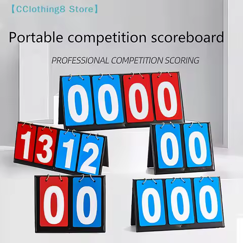 1PC Scoreboard Tabletop Scoreboard Score Keeper Portable Basketball Score Counter For Basketball Bad