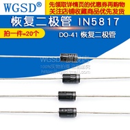 WGSD Diode IN5817 1N5817 DO-41 Recovery Diode (20 Pcs)