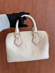 LOUIS VUITTON Speedy 20 肩帶可調節拆卸 手袋 枕頭包
