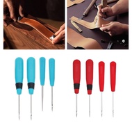 SA 4 Pcs Stitcher Sewing Awl Shoes Bag Repair Tool Sewing Accessories Hand Awl Tool Handmade Leather