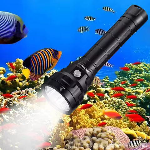 Wurkkos DL40 Professional Diving Lights 26650 Ultra Powerful Flashlight 5000LM 4*TN-3535 LED Light U