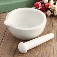 Topping Actual Porcelain Mortar and Pestle Mixing Grinding Bowl Set