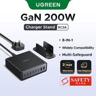 【8 Ports】Ugreen Nexode 200W USB A USB C Ports Fast Charger Compatible with Macbook Tablets  iPad  iP