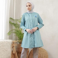 Wulfi Day to Day Kemeja Tunik Toyobo Fenomenal Cerulean Blue GAM