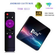 H313 TV Box Dual Band Wi-Fi Android 12 Quanzhi H313 Set-top Box TV Box Player TV98