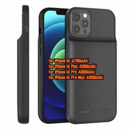 [JLK] 4700~6000mAh Battery Charger Case for iPhone 15 ProMax 14 13 12 11 Pro XS XR Max 8 7 Plus SE 2