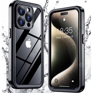 [Dianc] กันน้ำ IP68สำหรับ iPhone 15 14 13 12 11 Pro Max XR XS 7 8 Plus SE เคสฝาปิดพริกไทยแดงกางเกงใน