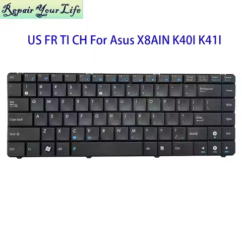 US English Chinese Thai French AZERTY Keyboard For Asus X8AIN X8AC X8AI X8DI K40IJ K40IE A41I P80A P