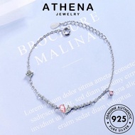 Gelang Perak ATHENA JEWELRY Emas925 Berlian Wanita Asli Lucu Hati