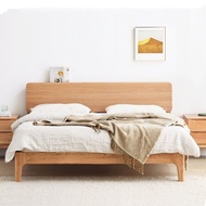 【SG Sellers】Solid Wooden Bed Frame Bed Frame With Mattress Single/Queen/King Bed Frame Storage Bed Frame