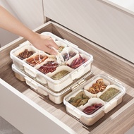 Seasoning and spice storage box, kitchen seasoning box, refrigerator food sealing box, fruit salad s