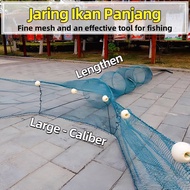 Pukat Ikan Fishing Net Trap Jaring Ikan Panjang Large Imported Barrage Net Hukou Net Trawl Folding S
