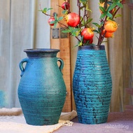 Chinese Vase Ornaments insStyle High-Grade Ceramic Vase Living Room Retro Floor Art Decoration Large Vase