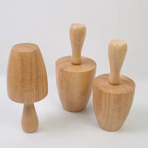 1X Coffee Cup Pottery Molds 3.3'' Plaster Molds Curved Coffee Mug Tools Wood Slump Press Mold & 5X W