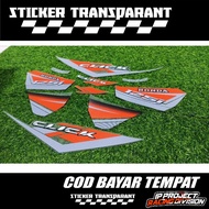TRANSPARENT STRIPING VARIO LED OLD 125 VIRAL IP PROJECT STICKERORANGE