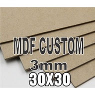 Mdf 3mm 30*30