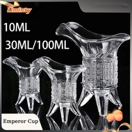 UMISTY Crystal Glass Cup, Chinese Wine Ancient Chinese Emperor Cup, Tripod Base Retro Baijiu Cup