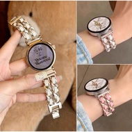 Luxurious Chain Leather 18mm 20mm 22mm Samsung Galaxy Watch 7 Strap  Galaxy Watch FE /  Galaxy Watch