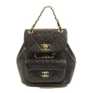 CHANEL 牛皮皮革Duma Backpack金扣背包