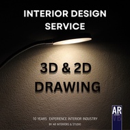 3D-2D INTERIOR DESIGN SERVICE- Conceptual Drawing