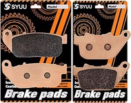 SYUU Motorcycle Front Rear Severe Duty Sintered Metal Brake Pads for Harley-Davidson Sportster 1200 