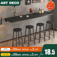 Bar Counter Table Wood Bar Table Coffee Table Island Table Meja Bar Foldable Table With Bracket Floa