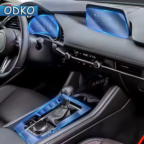 Mazda 3 Axela Interior For Mazda 3 Axela 2014-2022 Car Interior Center Console Transparent TPU Prote