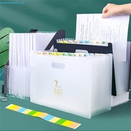SEVENHOME3E Desk File Folder Stationery Office A4 File Folder Paper Organizer Multi-layer 13 Pockets