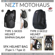 SFK Helmet Bag Backpack Waterproof Shoei / AGV / KYT / MHR / Givi / Nolan / Bell / Icon