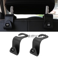 2/4PCS Car Interior Logo Seat hook up Car Goods For Hyundai Accessories IONIQ Tucson i30 i40 Fe CM DM Elantra Sonata RB LC Kona