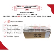 NEW UNIT Cisco C9200L-48P-4X-E - Catalyst 9200L 48-port PoE 4x10G uplink Switch, Network Essentials