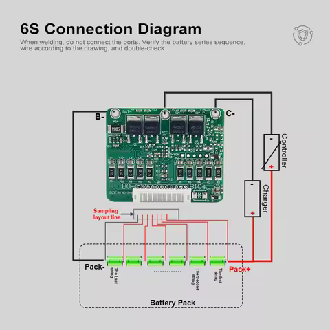 Heltecbms 4s 5s LTO BMS 6s 12v 24v 7s 8s 9s 10s 2.3v 2.4V Lithium Titanate Battery Protection Board 