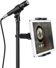 JUBOR แท่นวางแท็บเล็ตสำหรับขาตั้งไมโครโฟน ที่วางแท็บเล็ตไมโครโฟน ขาตั้งไมค์สำหรับ iPad iPad Pro iPad Mini 2 3 iPad Air iPhone Smartphone 4.7-12.9 "Tablets