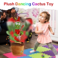 Dancing Singing Cactus Toy 120 songs Repeating Talking Wiggle Electric Cactus Plush Toys battery