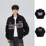 F1 Racing Jacket Lelaki Black Embroiedery Bomber Jaket Motorcycle Riding Windbreaker Original Jeket