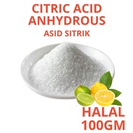 100GM CITRIC ACID ANHYDROUS/ ASID SITRIK