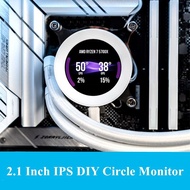 2.1 Inch IPS Round Screen Dynamic Display Temperature AIDA64 Circle Monitor DIY Covering 120/240/360 Water Cooling PC CPU AIO