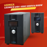 LEONICS UPS รุ่น USV-1000 1000va/600w เครื่องพร้อมแบตเตอรี่ Battery พร้อมใช้งาน
