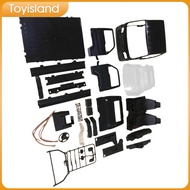 Toyisland RC xe tải vỏ thân thay thế RC vỏ thân Phụ tùng thay thế RC cho wpl D12 WL01 1:16 xe leo nú